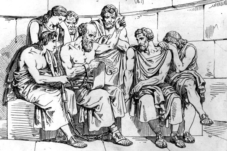  Sócrates enseñando (© Hulton) 